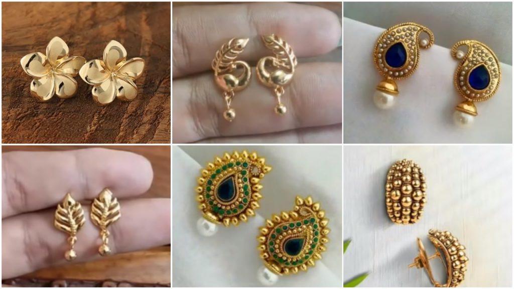 Gold Earrings Designs for Daily Use - Dhanalakshmi Jewellers-calidas.vn